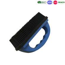 rubber material floor cleaning brush, hand style rubber brush car wash brush